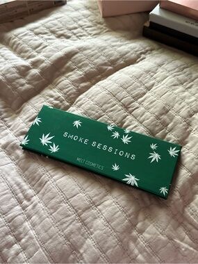 Melt Cosmetics Smoke Sessions Eyeshadow Palette - Green with White Leaf Design